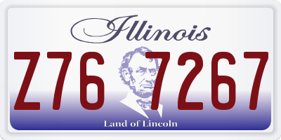 IL license plate Z767267
