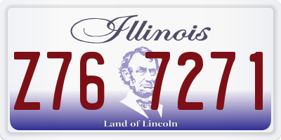 IL license plate Z767271