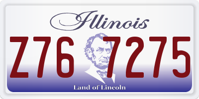 IL license plate Z767275