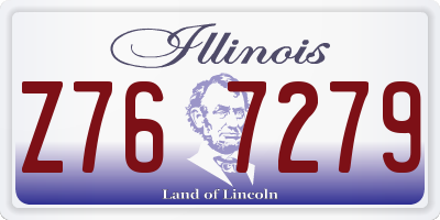 IL license plate Z767279