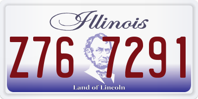 IL license plate Z767291