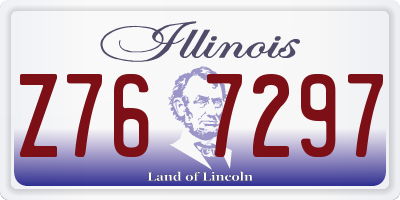 IL license plate Z767297