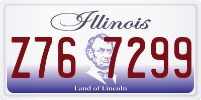 IL license plate Z767299