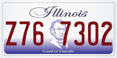 IL license plate Z767302