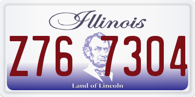 IL license plate Z767304