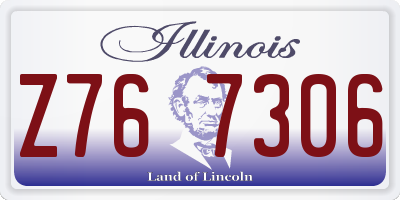 IL license plate Z767306