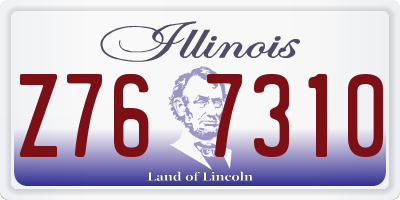 IL license plate Z767310