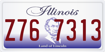 IL license plate Z767313
