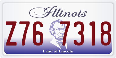 IL license plate Z767318