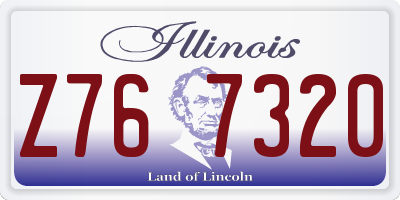 IL license plate Z767320