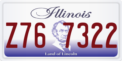 IL license plate Z767322