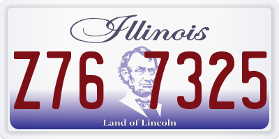 IL license plate Z767325