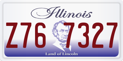 IL license plate Z767327