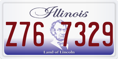 IL license plate Z767329