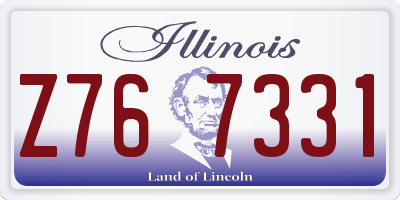 IL license plate Z767331