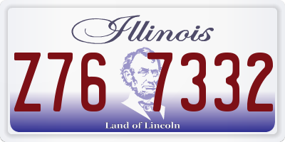 IL license plate Z767332