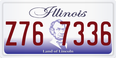 IL license plate Z767336