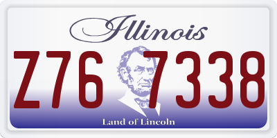 IL license plate Z767338