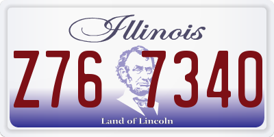 IL license plate Z767340