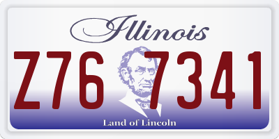IL license plate Z767341