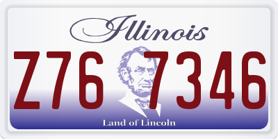 IL license plate Z767346