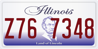 IL license plate Z767348