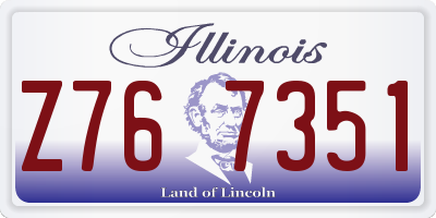 IL license plate Z767351