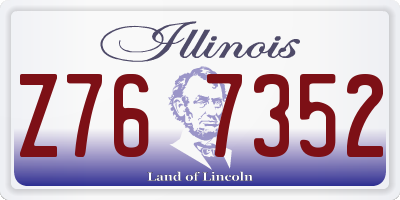 IL license plate Z767352