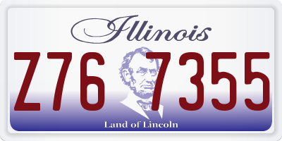 IL license plate Z767355