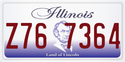 IL license plate Z767364