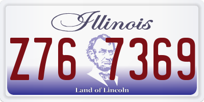 IL license plate Z767369