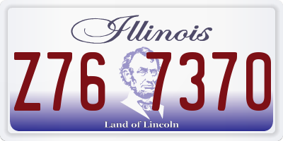 IL license plate Z767370