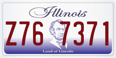 IL license plate Z767371