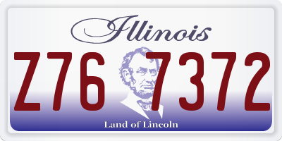 IL license plate Z767372