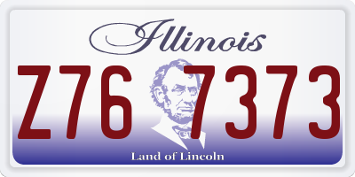 IL license plate Z767373