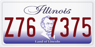 IL license plate Z767375