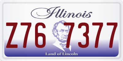 IL license plate Z767377