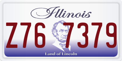 IL license plate Z767379
