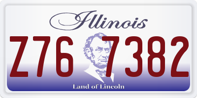 IL license plate Z767382