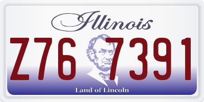 IL license plate Z767391