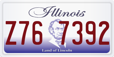 IL license plate Z767392