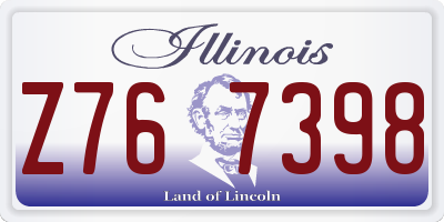 IL license plate Z767398