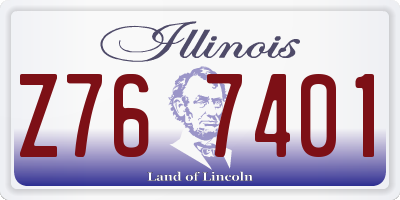 IL license plate Z767401