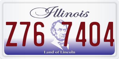 IL license plate Z767404
