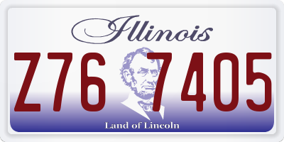 IL license plate Z767405