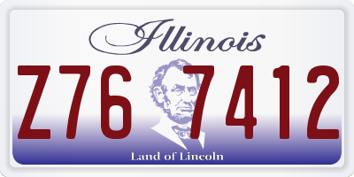 IL license plate Z767412