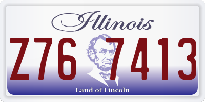 IL license plate Z767413