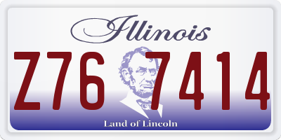 IL license plate Z767414