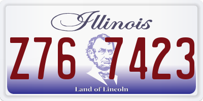 IL license plate Z767423