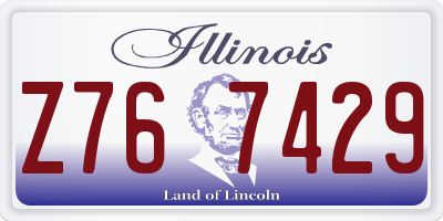 IL license plate Z767429
